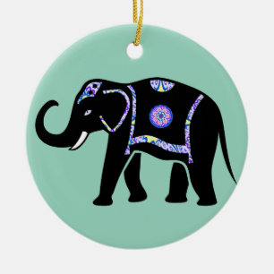Décoration En Céramique Motifs décoratifs abstraits d'éléphant animal