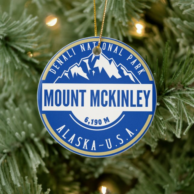 Décoration En Céramique Mount Mckenley Denali National park  (Arbre)