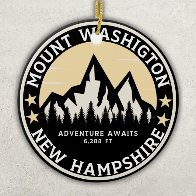 Décoration En Céramique Mount Washington Mountain Landscape Souvenir (Créateur téléchargé)