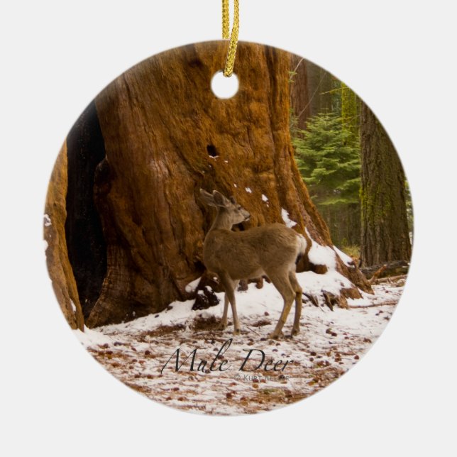 Décoration En Céramique Mule Deer (Devant)