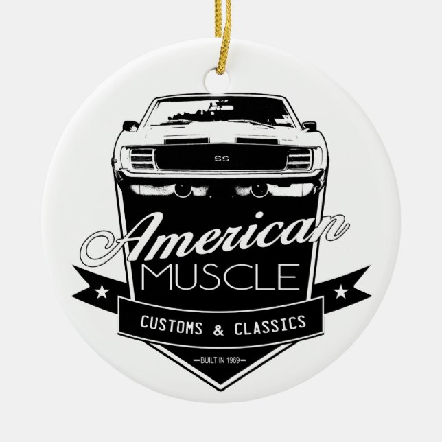 Décoration En Céramique Muscle américain Camaro (Devant)
