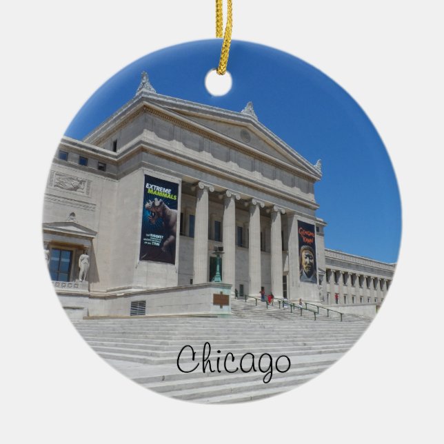 Décoration En Céramique Musée de champ de Chicago (Devant)