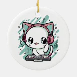 Décoration En Céramique musique de chat
