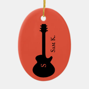 Décoration En Céramique Musique guitare personnalisée