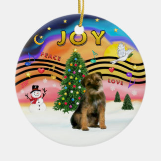 Décoration En Céramique Musique Xmas 2 - Bordure Terrier