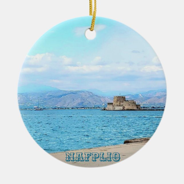 Décoration En Céramique Nafplio Greece Souvenir Ornament (Devant)