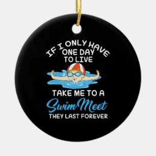 Décoration En Céramique nage Swim Sport Cadeau