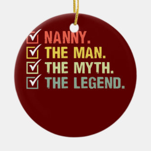 Décoration En Céramique Nanny L'Homme Le Mythe La Légende Dons Pour