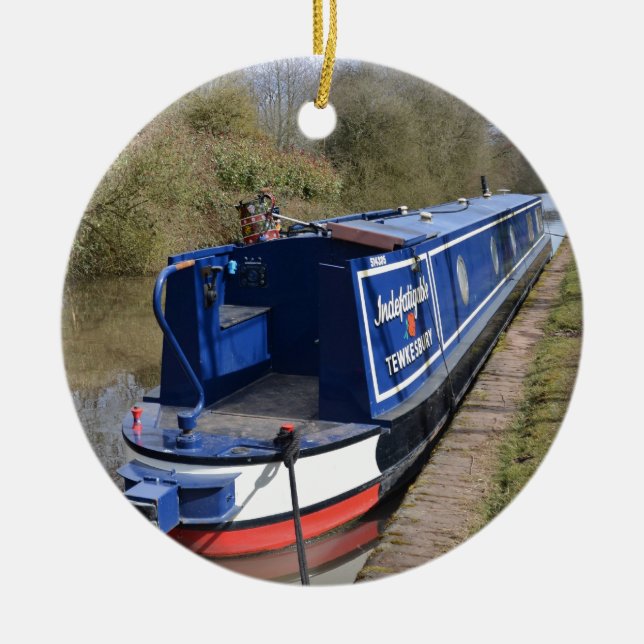 Décoration En Céramique Narrowboat infatigable (Devant)