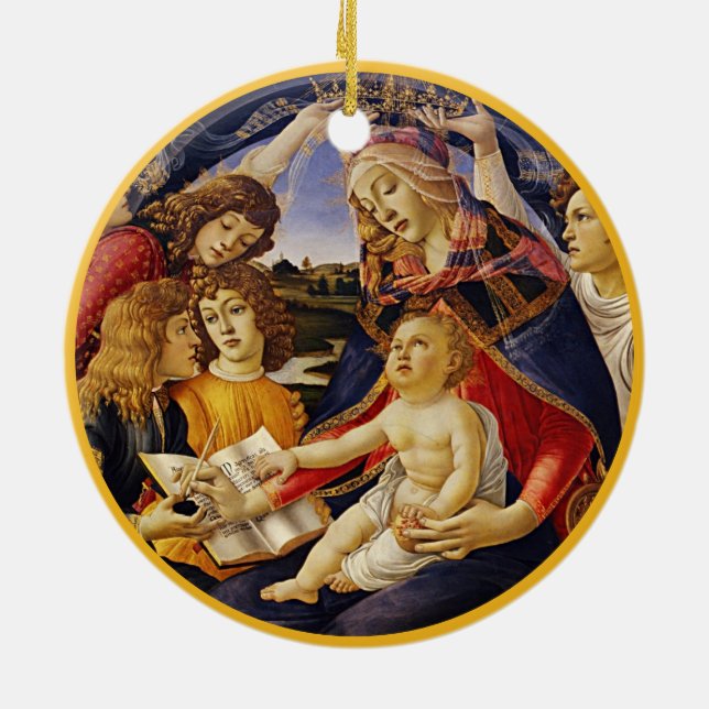 Décoration En Céramique Nativité Art Noël (Dos)