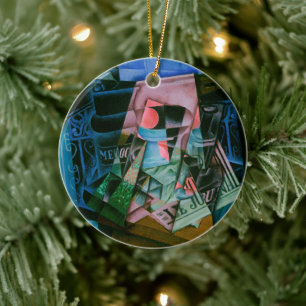 Décoration En Céramique Nature morte devant une fenêtre ouverte de Juan Gr