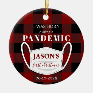Décoration En Céramique Né dans une épidémie de grippe Noëls Photo de 