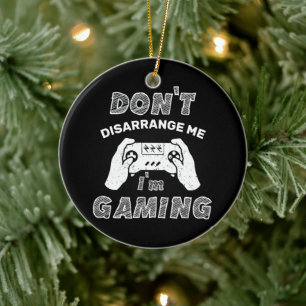 Décoration En Céramique Ne me désarrangez pas Je suis Jeu, Joueurs amusant
