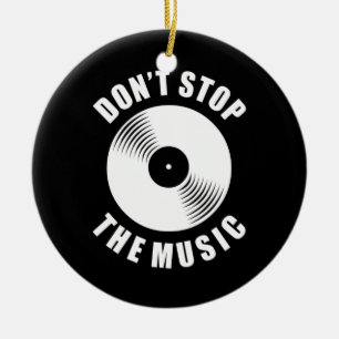 Décoration En Céramique Ne Pas Arrêter La Musique