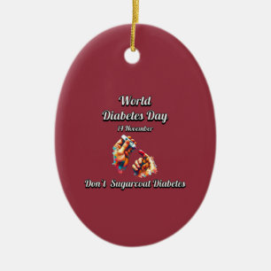 Décoration En Céramique Ne pas sucrer le diabète. Journée mondiale du diab