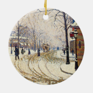 Décoration En Céramique Neige, Boulevard de Clichy, Paris par Paul Signac