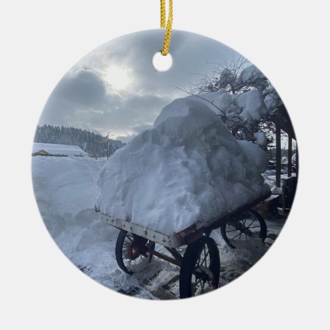 Décoration En Céramique Neige, Truckee, Californie (Devant)
