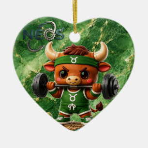 Décoration En Céramique Neos Zodiac Kawaii Taureau