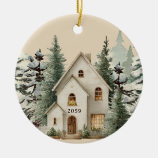 Décoration En Céramique New House New Build Custom Christmas Ornament