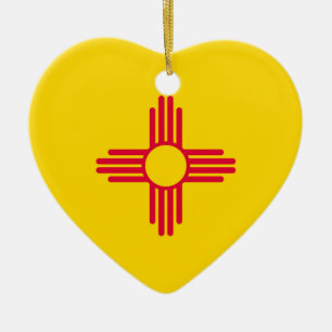 Décoration En Céramique New Mexico State Flag Design