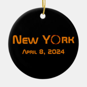 Décoration En Céramique New York 2024 Éclipse solaire totale