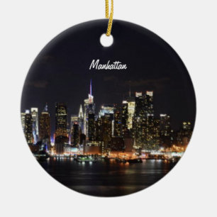 Décoration En Céramique New York, Manhattan Skyline