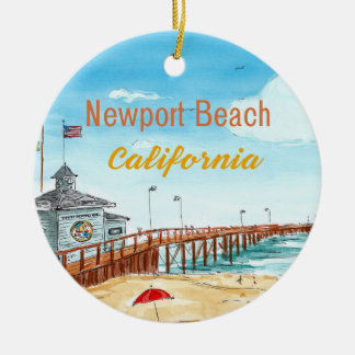 Décoration En Céramique Newport Beach Pier Ornament