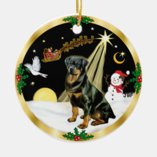 Décoration En Céramique NightFlight- Rottweiler