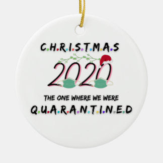 Décoration En Céramique noël 2020 celui où nous avons été mis en quarantai