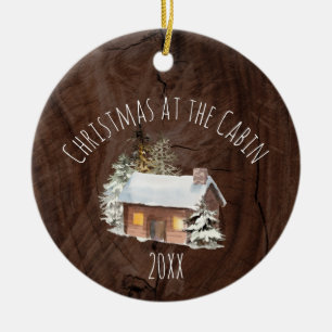 Décoration En Céramique Noël à l'ornement de céramique Cabine