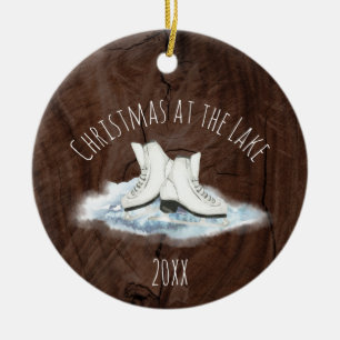 Décoration En Céramique Noël à l'ornement en céramique du lac