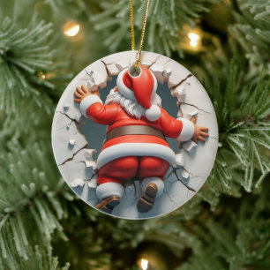 Décoration En Céramique Noël à Père Noël