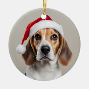 Décoration En Céramique Noël beagle