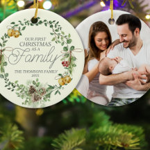 Noël botanique vert élégant moderne