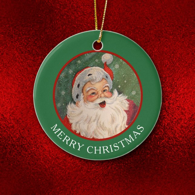 Décoration En Céramique Noël classique Jolly Santa Claus (Créateur téléchargé)