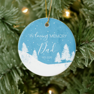 Décoration En Céramique Noël commémoratif pour toujours dans nos coeurs pe