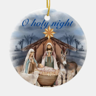 Décoration En Céramique Noël Crèche de Noël Religieux