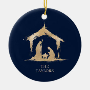 Décoration En Céramique Noël Crèche religieuse Scène Famille Photo