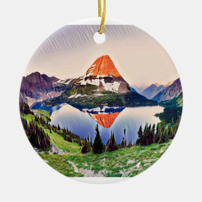 Décoration En Céramique Noël dans Glacier Park (Devant)