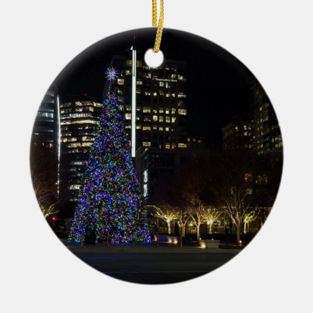 Décoration En Céramique Noël dans le centre-ville de Dallas (Devant)