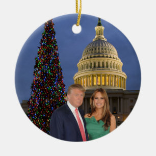 Décoration En Céramique Noël d'atout : Donald et Melania