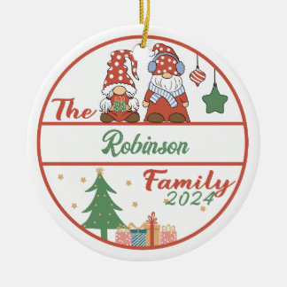 Décoration En Céramique Noël de la famille des nains