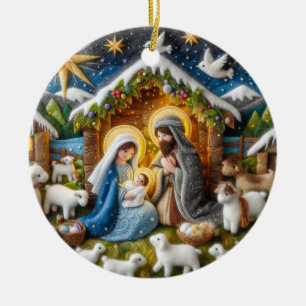Décoration En Céramique Noël de la Nativité