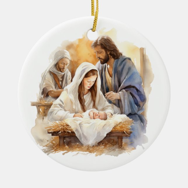 Décoration En Céramique Noël de la Nativité (Devant)