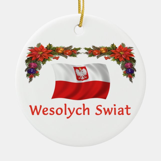Décoration En Céramique Noël de la Pologne (Devant)