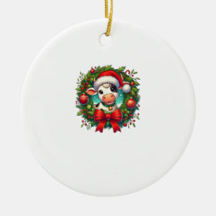 Décoration En Céramique Noël de la vache Noël Noël Noël Noël _1