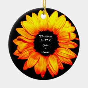 Décoration En Céramique Noël de tournesol