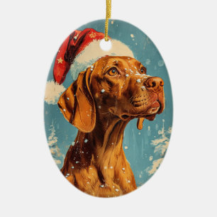 Décoration En Céramique Noël de Vizsla