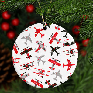 Décoration En Céramique Noël des avions militaires 2ÈME GUERRE MONDIALE ro