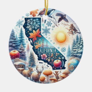 Décoration En Céramique Noël d'hiver en Californie